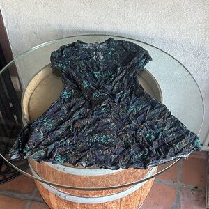 American Eagle Outfitters Black and Green Dress